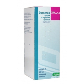 ФРОМИЛИД гран. для приготовления суспензия д/орал. применения 250 мг/5 мл фл., 60 мл