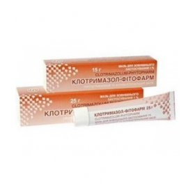 КЛОТРИМАЗОЛ-ФИТОФАРМ мазь д/наруж. применения 1 % туба 15 г