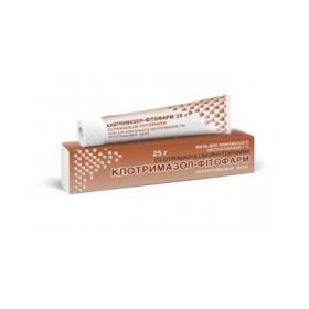 КЛОТРИМАЗОЛ-ФИТОФАРМ мазь д/наруж. применения 1 % туба 25 г