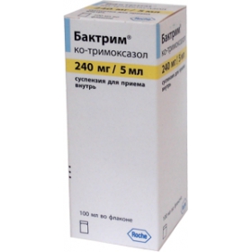 БАКТРИМ суспензия д/перорал. применения 240 мг/5 мл фл. 100 мл