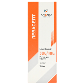 ЛЕВАСЕПТ р-р д/инф. 500 мг/100 мл контейнер 100 мл №1