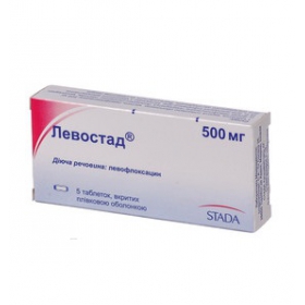 ЛЕВОСТАД табл. п/плен. оболочкой 500 мг блистер №5