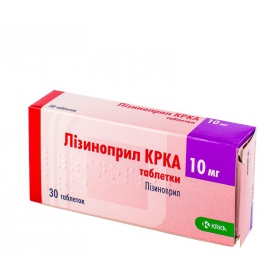 ЛИЗИНОПРИЛ КРКА табл. 10 мг блистер №30