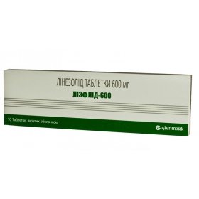 ЛИЗОЛИД-600 табл. п/о 600 мг блистер №10
