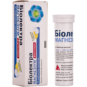 БИОЛЕКТРА МАГНЕЗИУМ ФОРТИССИМУМ табл. шип. туба №10