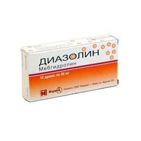 ДИАЗОЛИН др. 0,05 г блистер №10