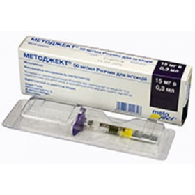 МЕТОДЖЕКТ раствор для инъекций 50 мг/мл шприц 0,3 мл №1