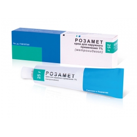 РОЗАМЕТ крем д/наруж. применения 1 % туба 25 г