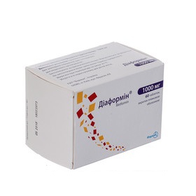 ДИАФОРМИН табл. п/плен. оболочкой 1000 мг блистер №60