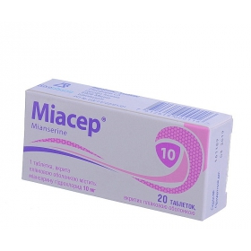 МИАСЕР табл. п/плен. оболочкой 10 мг №20