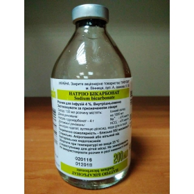 НАТРИЯ БИКАРБОНАТ р-р д/инф. 4 % бутылка 200 мл