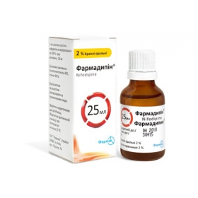 ФАРМАДИПИН капли орал. 2 % фл. 25 мл