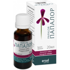 ПАПАЛОР капли орал. 800 мг/1 г контейнер 20 мл