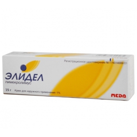 ЭЛИДЕЛ крем д/наруж. применения 1 % туба 15 г