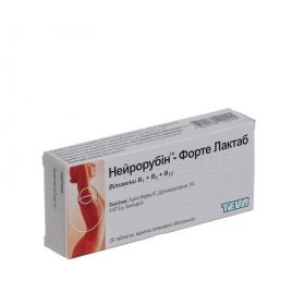 НЕЙРОРУБИН-ФОРТЕ ЛАКТАБ табл. п/плен. оболочкой №20