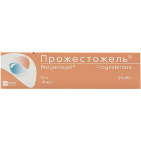 ПРОЖЕСТОЖЕЛЬ гель д/местн. применения 0,01 г/г туба 80 г, со шпателем-дозатором