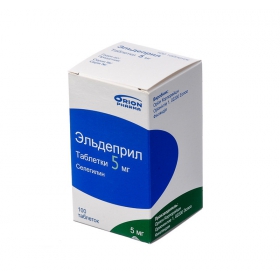 ЭЛЬДЕПРИЛ табл. 5 мг фл. №100