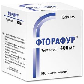 ФТОРАФУР капс. тверд. 400 мг контейнер №100