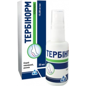 ТЕРБИНОРМ спрей накожный 10,08 мг/мл фл. 20 мл