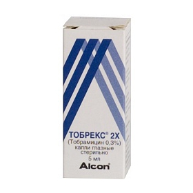 ТОБРЕКС 2X капли глазные 3 мг/мл фл.-капельн. Дроп-Тейнер 5 мл