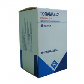 ТОПАМАКС капс. 25 мг фл. №28