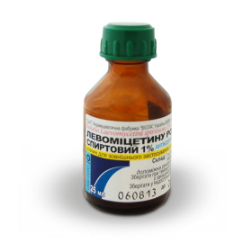 ЛЕВОМІЦЕТИН розчин спиртовий 1% 25мл