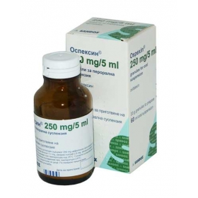 ОСПЕКСИН гран. для приготовления суспензии д/орал. применения 250 мг/5 мл фл. 33 г, 60 мл