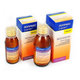 ЛОПРАКС порошок д/орал. суспензия 100 мг/5 мл фл., 50 мл
