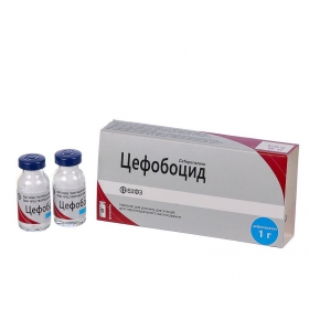 ЦЕФОБОЦИД порошок для приготовления ин. р-ра 1 г фл. №1