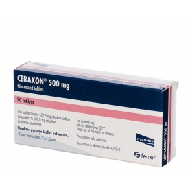 ЦЕРАКСОН табл. п/плен. оболочкой 500 мг блистер №20