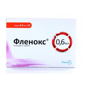 ФЛЕНОКС раствор для инъекций 6000 анти-Ха МЕ шприц 0,6 мл, блистер №10