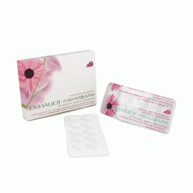 ЭХИНАЦЕЯ-ЛУБНЫФАРМ табл. п/о 100 мг блистер №20