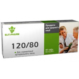120/80 табл. 0,25г №80