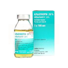 АЛЬБУНОРМ 20% раствор для инфузий 100 мл
