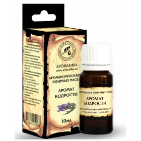 АРОМАКОМПОЗИЦИЯ СМЕСЬ ЭФИРНЫХ МАСЕЛ НАТУРАЛЬНЫХ 10 мл, «Аромат бодрости»