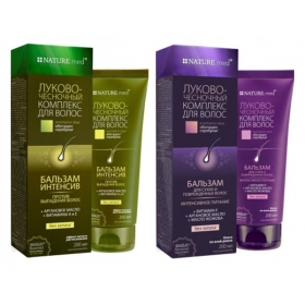 БАЛЬЗАМ «NATURE.MED ЛУКОВО-ЧЕСНОЧНЫЙ КОМПЛЕКС ДЛЯ ВОЛОС БАЛЬЗАМ-ИНТЕНСИВ» 200 мл