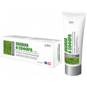 БАЛЬЗАМ ЛЕЧЕБНО-ПРОФИЛАКТИЧЕСКИЙ ДЛЯ НОГ «ПИЯВКА И СОФОРА» 75 мл