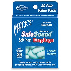 БЕРУШИ ИЗ ПЕНОПРОПИЛЕНА Soft Foam Earplugs пара, Original SafeSound №10