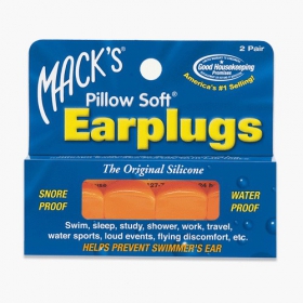 БЕРУШИ ИЗ СИЛИКОНА Moldable Pillow soft пара, оранж. №2