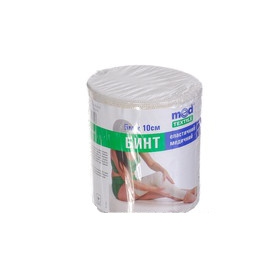 БИНТ МЕДИЦИНСКИЙ ЭЛАСТИЧНЫЙ ЛЕНТОЧНЫЙ ВЫСОКОЙ РАСТЯЖИМОСТИ 10 см х 3 м