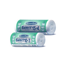 БИНТ МЕДИЦИНСКИЙ ЭЛАСТИЧНЫЙ ЛЕНТОЧНЫЙ ФИКСИРУЮЩИЙ 10 см х 3 м