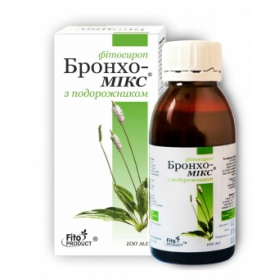 БРОНХО-МІКС з ПОДОРОЖНИКОМ фітосироп 100мл