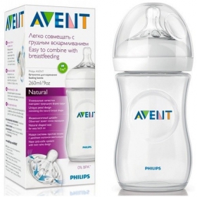 БУТЫЛОЧКА ПЛАСТИКОВАЯ ДЛЯ КОРМЛЕНИЯ АВЕНТ «PHILIPS AVENT» SCF693/17 260 мл, NATURAL