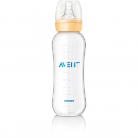 БУТЫЛОЧКА ПЛАСТИКОВАЯ ДЛЯ КОРМЛЕНИЯ АВЕНТ «PHILIPS AVENT» SCF971/17 240 мл, стандарт