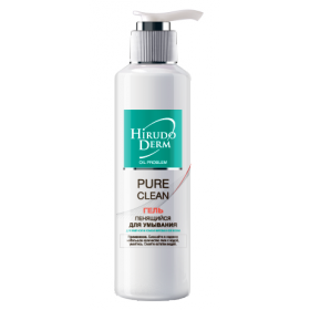 ГЕЛЬ ДЛЯ УМЫВАНИЯ ПЕНЯЩИЙСЯ PURE CLEAN серии HIRUDO DERM OIL PROBLEM 180 мл