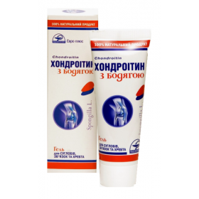 ГЕЛЬ крем «ХОНДРОІТИН з БОДЯГОЮ» 75мл