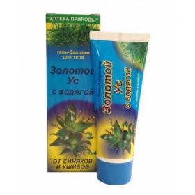 ГЕЛЬ БАЛЬЗАМ для тіла «ЗОЛОТИЙ ВУС» 75мл з БОДЯГОЮ