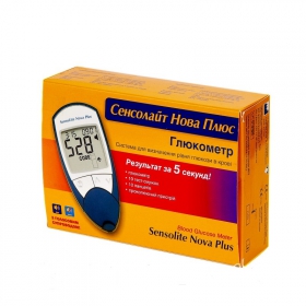 ГЛЮКОМЕТР СЕНСОЛАЙТ SENSOLITE NOVA PLUS