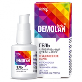 ДЕМОЛАН ФОРТЕ ГЕЛЬ АКТИВИРОВАННЫЙ ДЛЯ ЛИЦА И ВЕК ПРИ ДЕМОДЕКОЗАХ И АКНЕ 30 мл