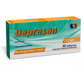 ДЕПРЕСАН табл. п/плен. оболочкой 10 мг блистер №30